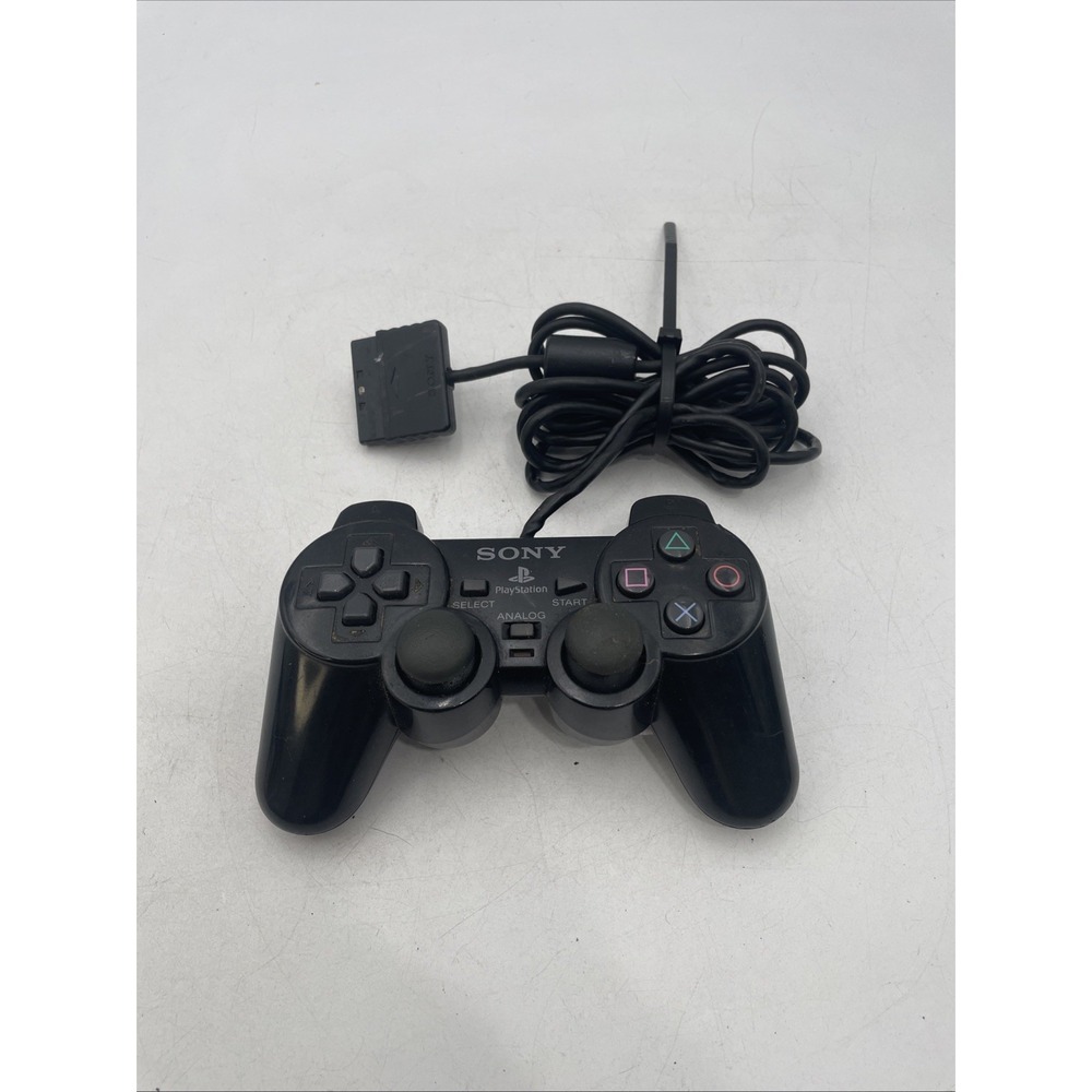 Sony PlayStation PS1 PS2 DualShock Analog Wired Controller SCPH-10010 OEM